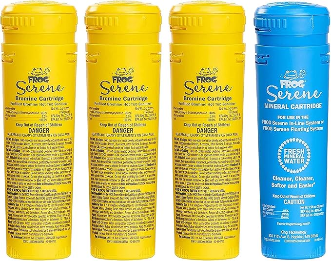FROG Serene Mineral with 3 Replacement Bromine Cartridges
